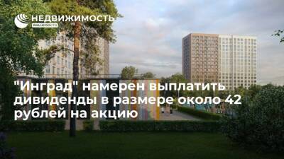"Инград" намерен выплатить дивиденды в размере около 42 рублей на акцию