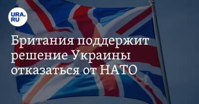 Британия поддержит решение Украины отказаться от НАТО
