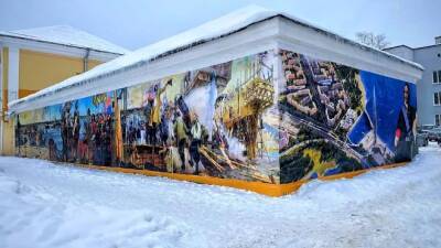 В Кингисеппе появилось самое большое граффити в Ленобласти — фото