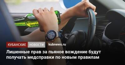 Валерий Солдунов - Лишенные прав за пьяное вождение будут получать медсправки по новым правилам - kubnews.ru