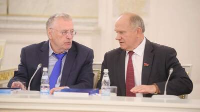 Песков высказался о госпитализации Зюганова и Жириновского