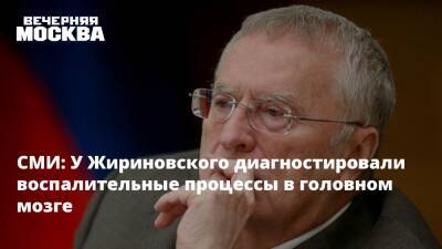 СМИ: У Жириновского диагностировали воспалительные процессы в головном мозге