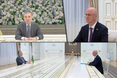 ИО президента Туркменистана Бердымухамедов встретился с зампремьера Казахстана