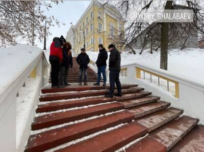 Изготовитель установит причины разрушения Театральной лестницы в Нижнем Новгороде