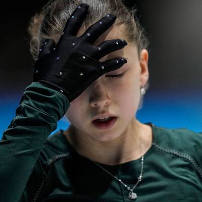 Валиева вышла на вторую за день тренировку перед соревнованиями одиночниц на Олимпиаде