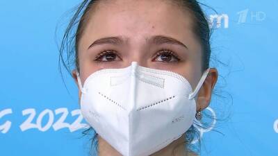 Первые эмоции Камилы Валиевой после решения CAS допуске к участию в личном турнире на Играх в Пекине
