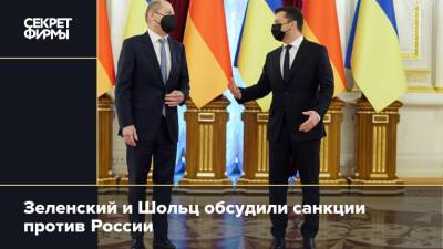 Зеленский и Шольц обсудили санкции против России