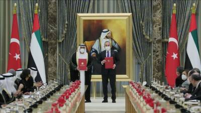 Реджеп Тайип Эрдоган - наследный принц Мухаммед - Турция и ОАЭ подписали 13 соглашений - eadaily.com - Турция - Эмираты - Абу-Даби