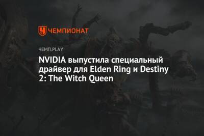 NVIDIA выпустила специальный драйвер для Elden Ring и Destiny 2: The Witch Queen