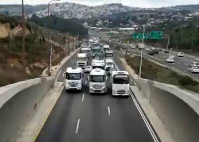 «Конвой свободы» добрался до Иерусалима, блокировав шоссе №1