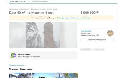 Выставленную на продажу за 5 млн водонапорную башню в Зеленогорске сняли с «Авито»