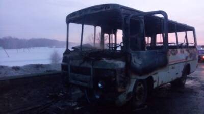 В Сердобске загорелся пассажирский автобус