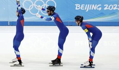 Российские конькобежцы стали вторыми в командной гонке преследования на Олимпиаде