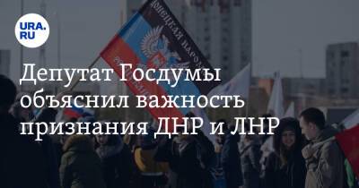 Депутат Госдумы объяснил важность признания ДНР и ЛНР