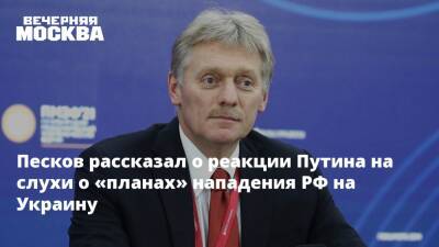 Песков рассказал о реакции Путина на слухи о «планах» нападения РФ на Украину