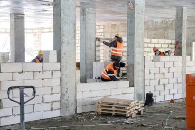 Строительные работы нового детского сада в Серпухове ведутся на третьем этаже