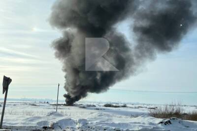 Неизвестные подожгли свалку в селе Дубровичи под Рязанью