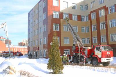 В ОКБ имени Семашко в Рязани прошли противопожарные учения