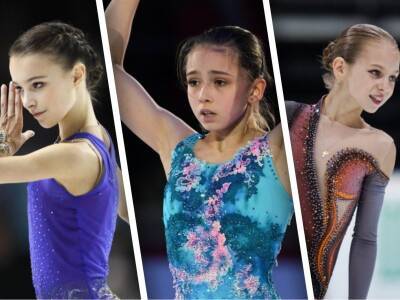 Валиева, Трусова и Щербакова выступили в короткой программе на Олимпиаде в Пекине. Не все прошло гладко
