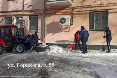 В Рязани проверили качество уборки снега в 426 дворах