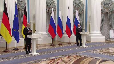 Самые острые темы международной повестки были в центре внимания на переговорах президента РФ и канцлера ФРГ