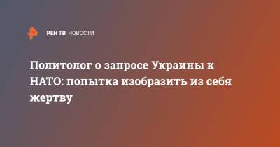 Владимир Рогов - Политолог о запросе Украины к НАТО: Попытка изобразить из себя жертву - ren.tv - Украина