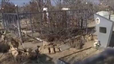 Христианское кладбище на западе Казахстана подверглось нападению вандалов — видео