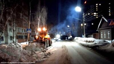 За ночь с улиц Рязани вывезли 2000 кубометров снега