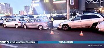 В Минске милицейское авто попало в крупную аварию