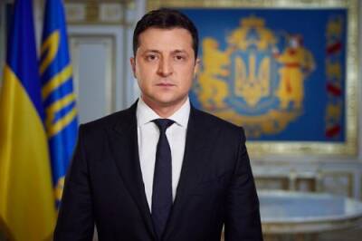 Зеленский поздравил «сине-жёлтых» украинских граждан с днём единения
