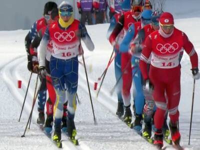 Большунов и Терентьев заняли третье место в лыжном командном спринте