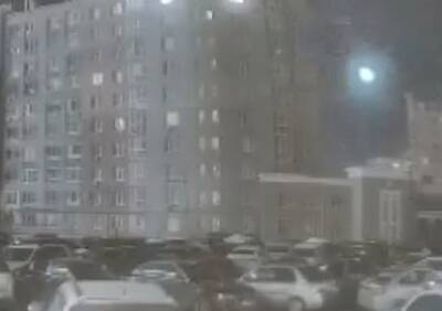 Полет метеора над Рязанью попал на видео