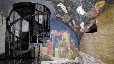 Найденные в Успенском соборе фрески Дионисия можно будет посмотреть в Кремле