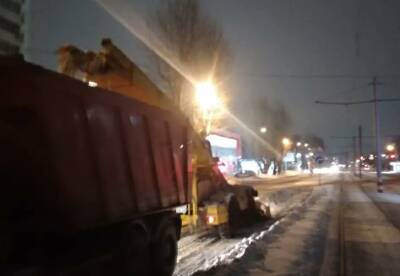 Ночью с улиц Ульяновска вывезли 117 самосвалов снега