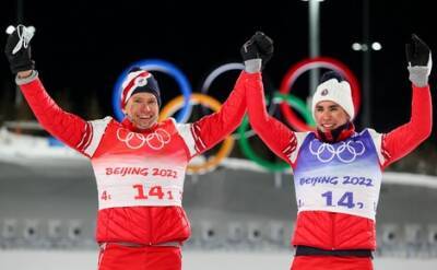 Российские лыжники Александр Большунов и Александр Терентьев стали третьими в командном спринте на Олимпиаде