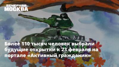 Более 110 тысяч человек выбрали будущие открытки к 23 февраля на портале «Активный гражданин» - vm.ru - Москва - Москва