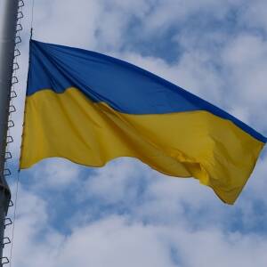 На запорожской Хортице подняли украинский флаг. Фото
