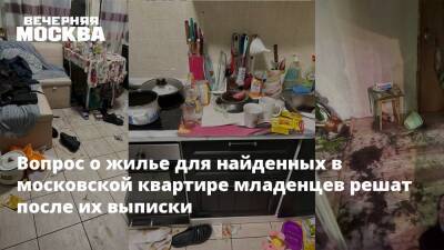 Вопрос о жилье для найденных в московской квартире младенцев решат после их выписки
