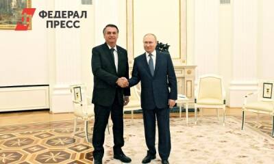 Путин встретился с бразильским президентом в Кремле: главные темы обсуждения