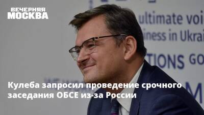 Кулеба запросил проведение срочного заседания ОБСЕ из-за России