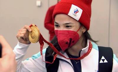 В Москве встречают призеров Олимпиады в Пекине