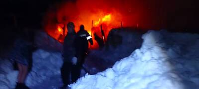 Пожар оставил без бани жителей поселка в районе Карелии (ФОТО)