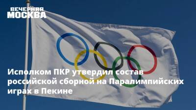 Исполком ПКР утвердил состав российской сборной на Паралимпийских играх в Пекине