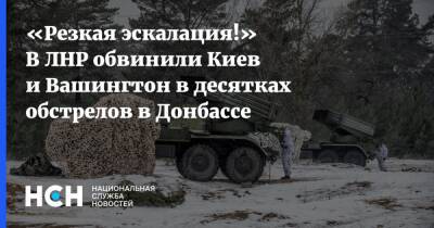 «Резкая эскалация!» В ЛНР обвинили Киев и Вашингтон в десятках обстрелов в Донбассе