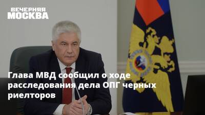 Глава МВД сообщил о ходе расследования дела ОПГ черных риелторов