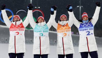Норвегия выиграла олимпийское золото в лыжном двоеборье