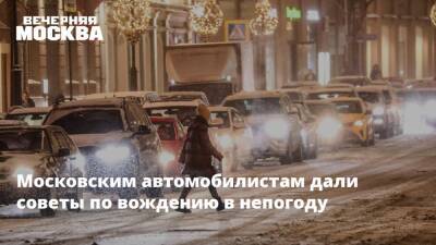 Московским автомобилистам дали советы по вождению в непогоду - vm.ru - Москва - Москва - Госавтоинспекция