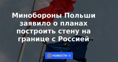 Антон Алиханов - Дмитрий Лысков - Минобороны Польши заявило о планах построить стену на границе с Россией - news.mail.ru - Россия - Белоруссия - Эстония - Польша - Литва - Калининградская обл.