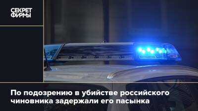 По подозрению в убийстве российского чиновника задержали его пасынка