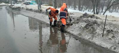 Власти Петрозаводска назвали улицы, которые не должны уйти под воду во время паводка